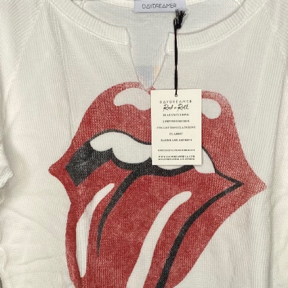 Rolling Stones Tour 89 Thermal in Vintage White - Picture 6 of 8